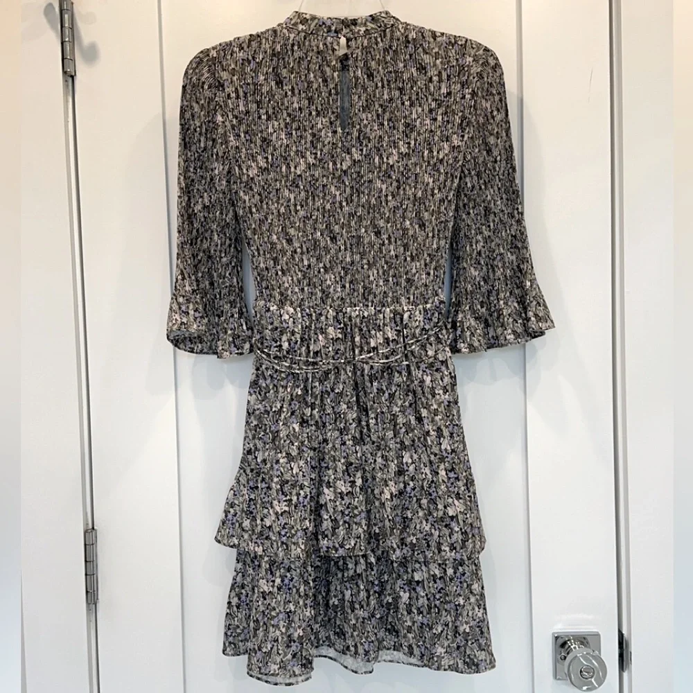 Derek Lam 10 Crosby Samantha Floral Pleated Dress - Picture 6 of 9